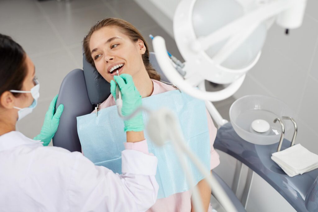 Woman chair smiling